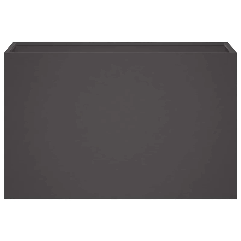 Macetero De Jardín 2 Uds. Negro 80 X 30 X 50 Cm