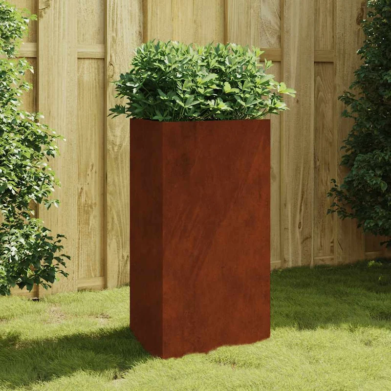 Jardinera De Acero Corten 50x43x75 Cm