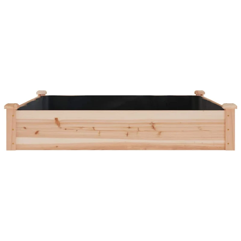 Jardinera Arriate Con Forro Madera Maciza Abeto 120x60x25 Cm