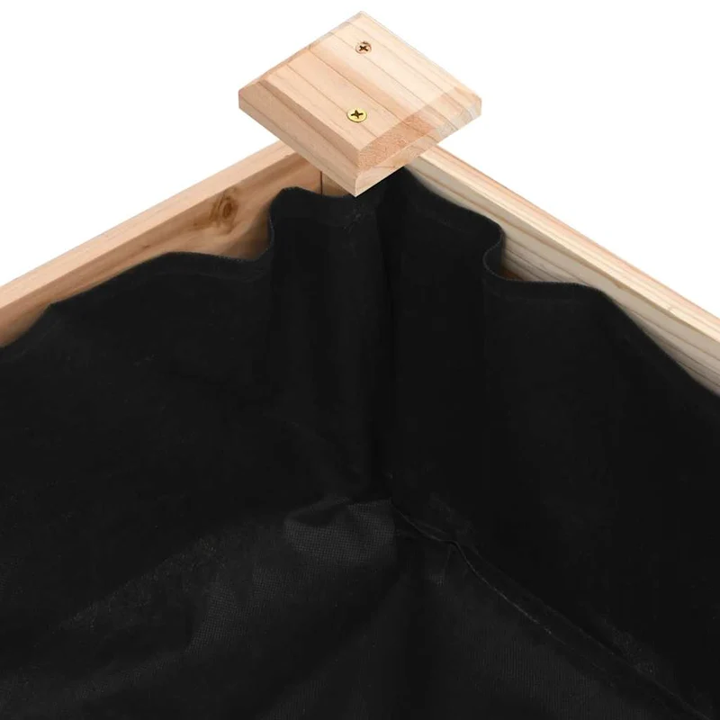 Jardinera Arriate Con Forro Madera Maciza Abeto 120x60x25 Cm