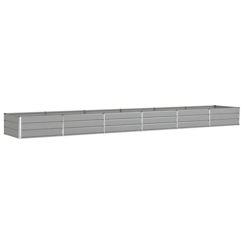Jardinera Gris Claro 580 X 100 X 45 Cm Acero Galvanizado