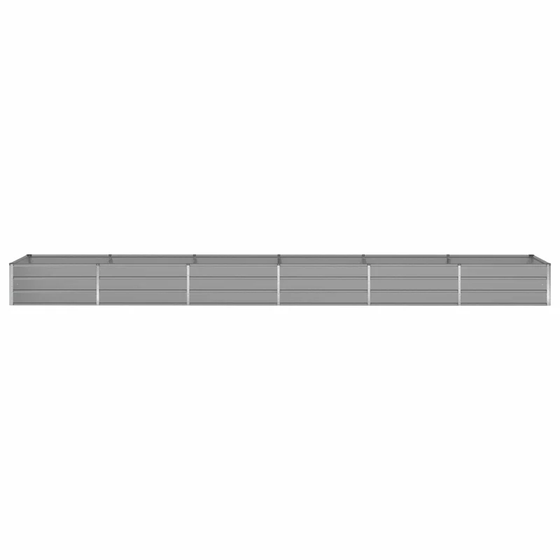 Jardinera Gris Claro 580 X 100 X 45 Cm Acero Galvanizado