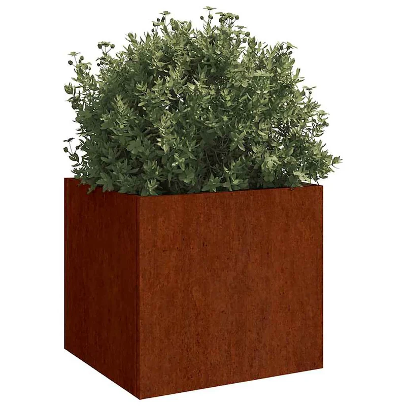 Jardineras 2 Unidades Acero Corten 49x47x46 Cm