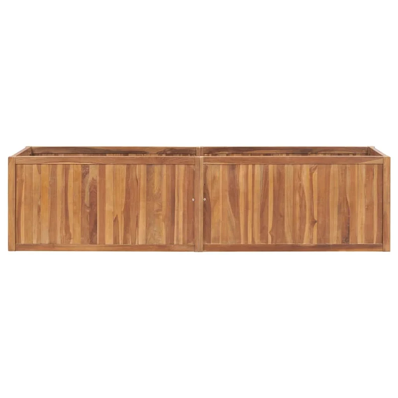 Arriate De Madera Maciza De Teca 200x50x50 Cm