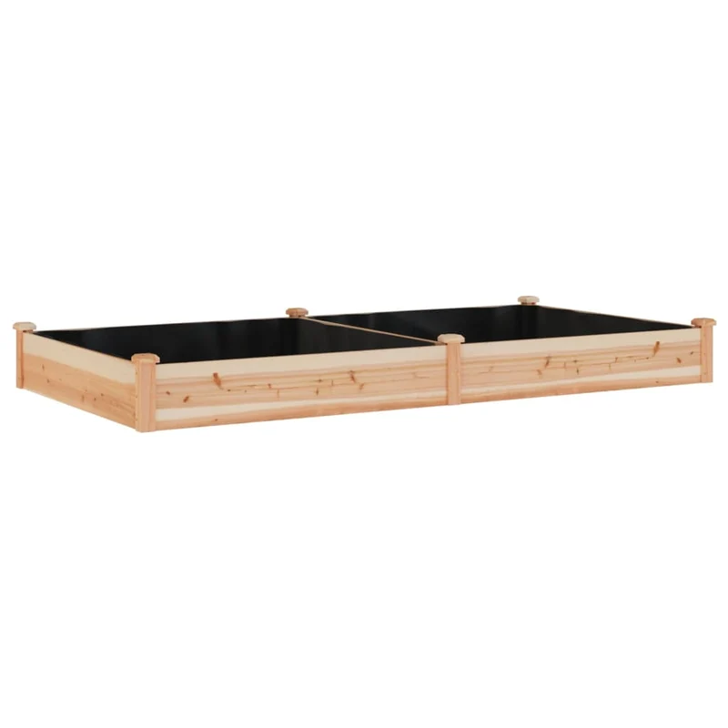 Jardinera Arriate Con Forro Madera Maciza Abeto 240x120x25 Cm