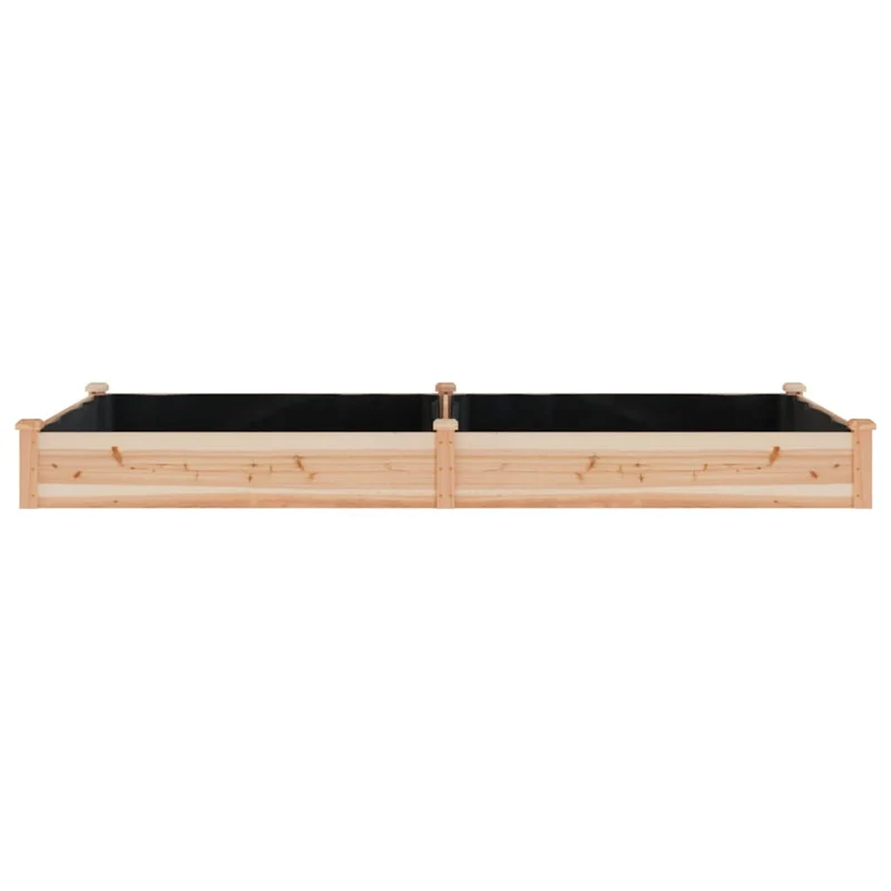 Jardinera Arriate Con Forro Madera Maciza Abeto 240x120x25 Cm