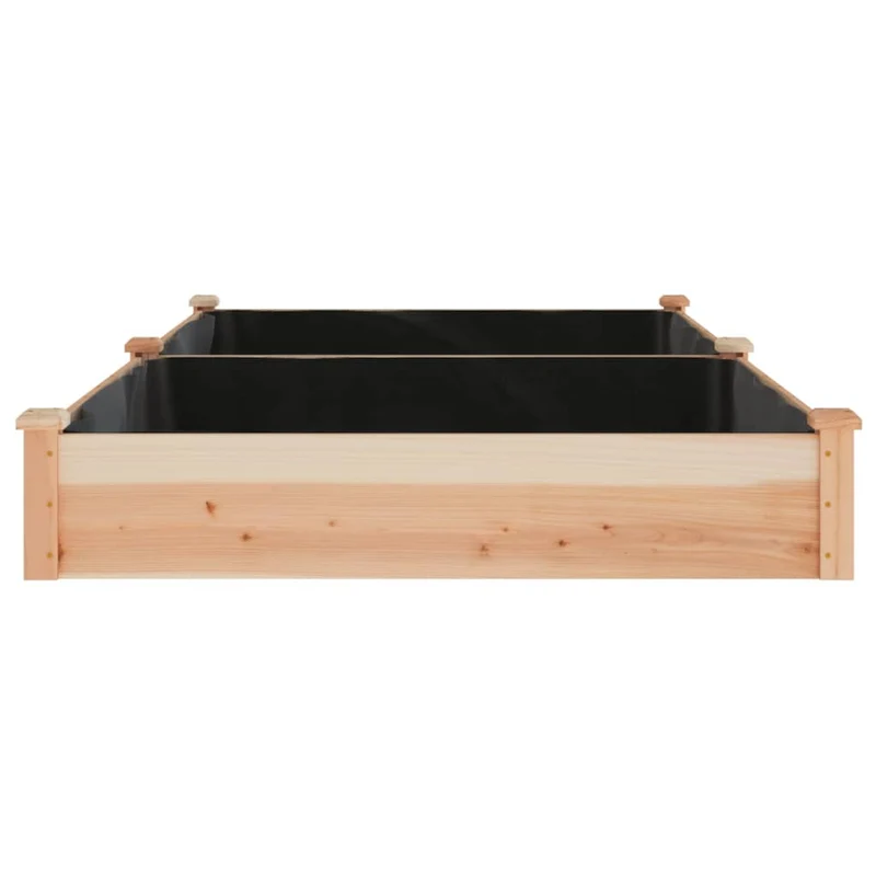 Jardinera Arriate Con Forro Madera Maciza Abeto 240x120x25 Cm