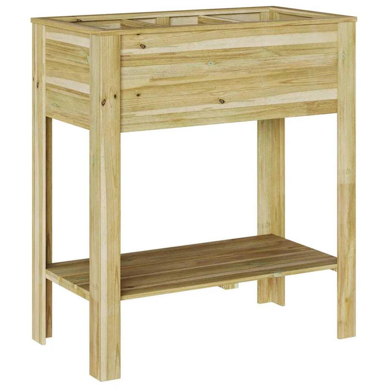 Macetero Alto Marrón 85,5 X 46,5 X 96 Cm