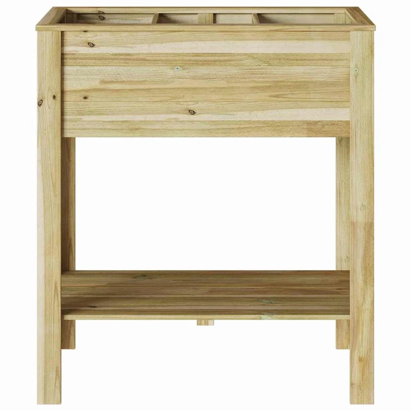 Macetero Alto Marrón 85,5 X 46,5 X 96 Cm