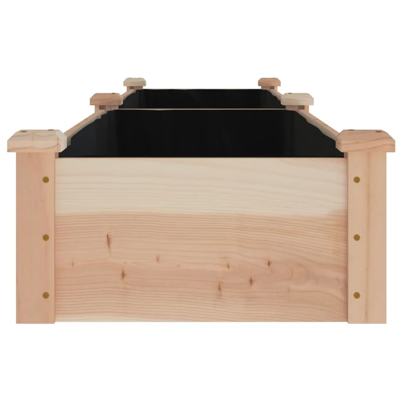 Jardinera Arriate Con Forro Madera Maciza Abeto 240x45x25 Cm