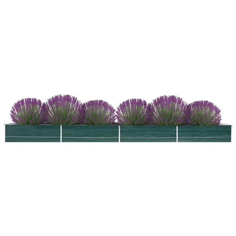 Arriate De Acero Galvanizado Verde 600x80x45 Cm