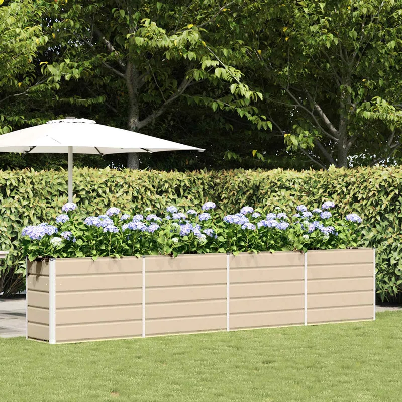 Jardinera Marfil 385 X 50 X 75 Cm Acero Galvanizado