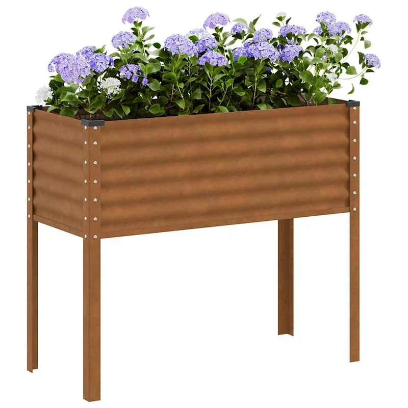 Maceta Para Jardín Oxidado 100 X 41 X 90 Cm Acero Galvanizado