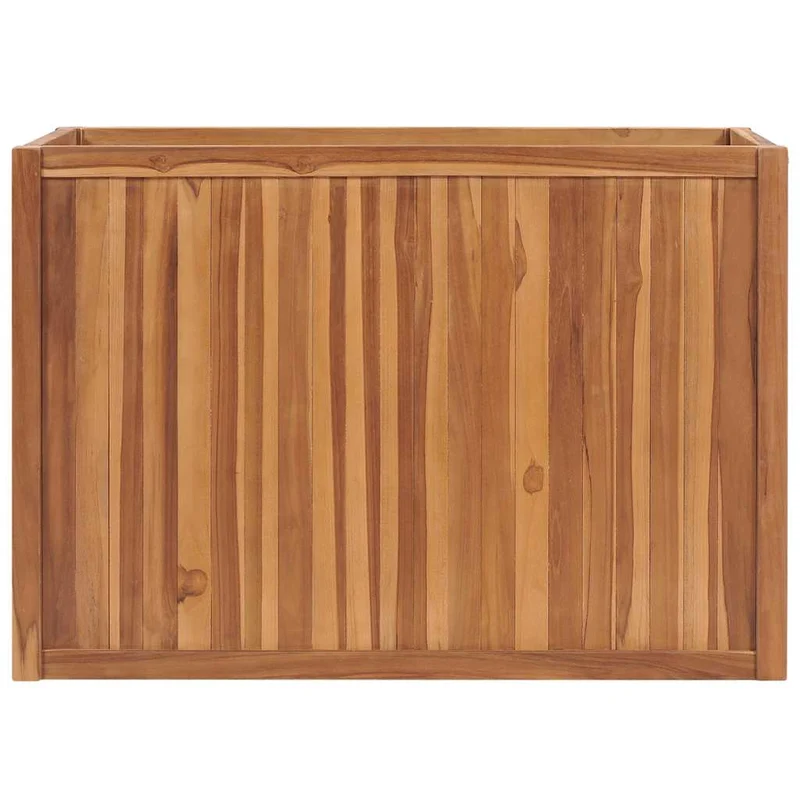 Arriate Elevado Madera Maciza De Teca 100x50x70 Cm