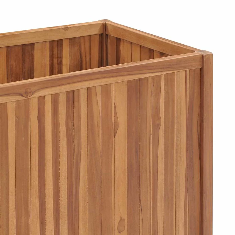 Arriate Elevado Madera Maciza De Teca 100x50x70 Cm
