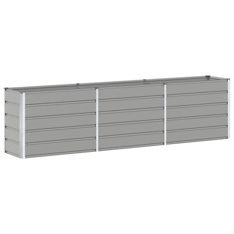 Jardinera Gris Claro 290 X 50 X 75 Cm Acero Galvanizado