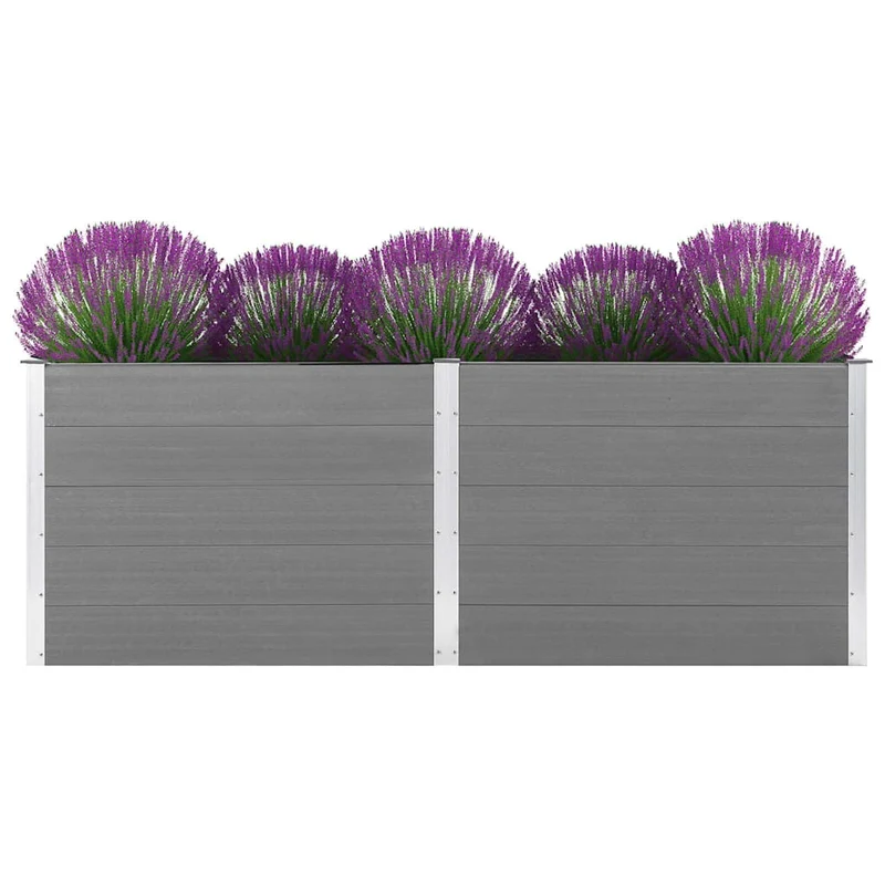 Arriate De Wpc Gris 250x50x91 Cm