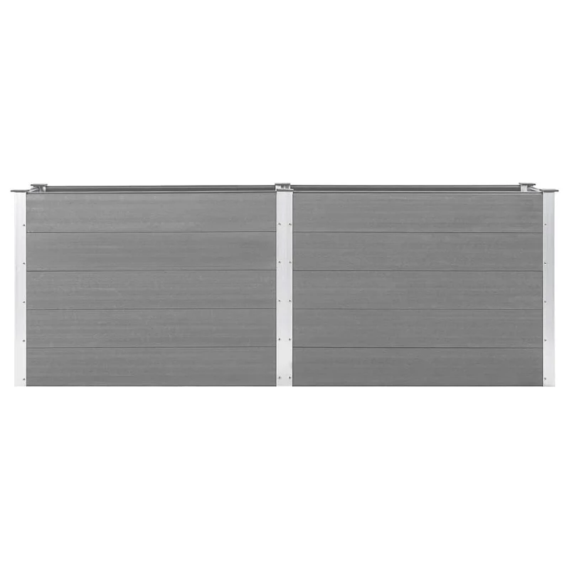 Arriate De Wpc Gris 250x50x91 Cm