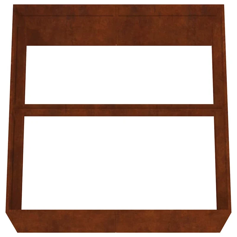 Jardinera De Acero Corten 80x80x40 Cm