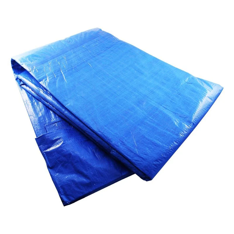 Toldo Rafia 3,85x4,90 Azul C/ Ollaos (4x5 M)