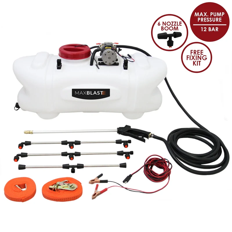 Atv Quad Pulverizador Agrícola Lanza De Mano 12v 100l De Tanque Cultivo Malezas