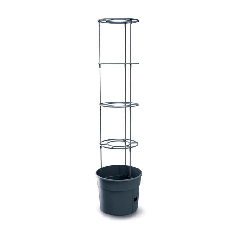 Macetas Grow 2 Para Tomates Ø39,2cm Antracita, Riego Directo A Raíces 28l