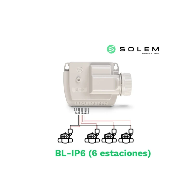 Modulo Solem Bt 6 Estaciones 9v - Control Bluetooth Para Riego Automático