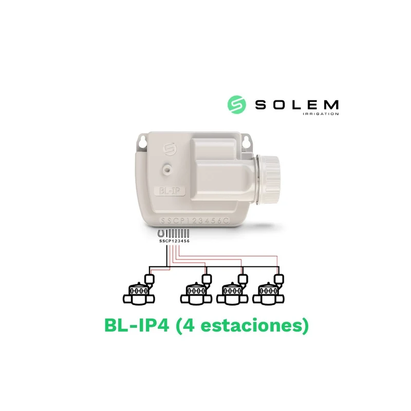 Modulo Solem Bt 4 Estaciones 9v - Control Bluetooth Para Riego Automático