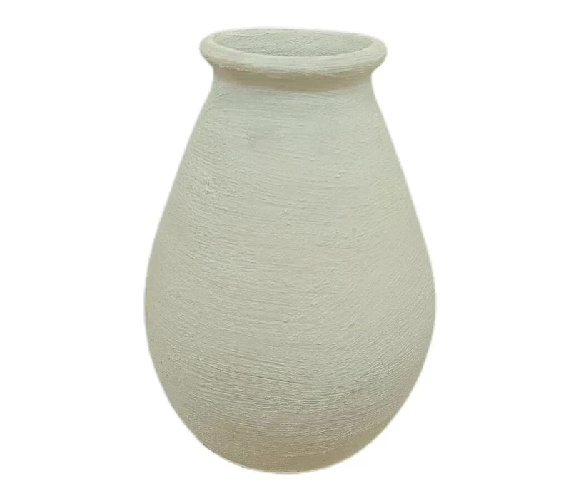 Jarrón Textura Blanco 17cm