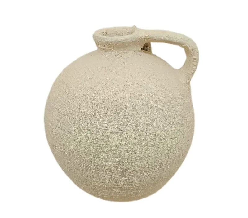 Jarrón De Bola Textura Con Asa Nº1