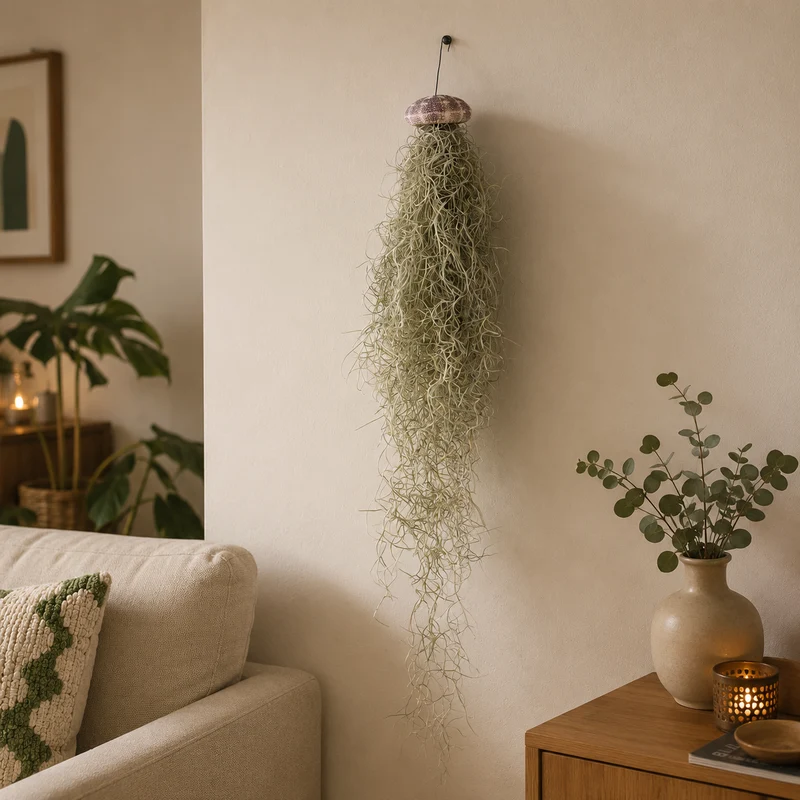 Set Jellyfish De 3 - Tillandsia Usneoides Plantas De Aire En Erizos