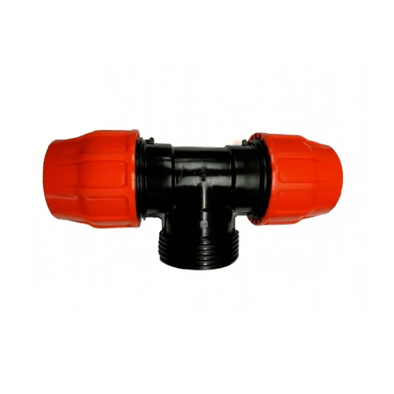 Te Mixta Rosca Hembra Para Manguera Plana Layflat - 3" - Layflat 77mm