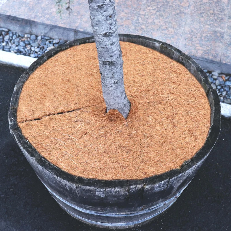 10 Discos Mulching De Coco 37cm Estera De Fibra De Coco Estera Protectora De Plantas De Fibra De Coco Coco