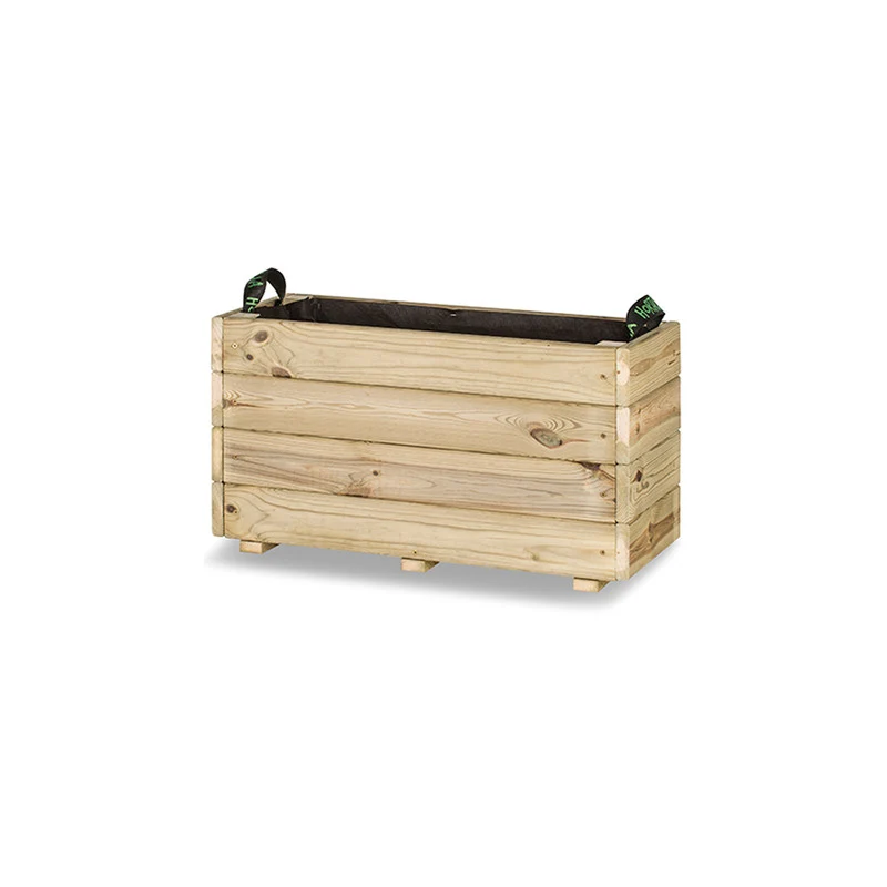 Jardinera De Madera Para Exterior 70x30x40 Cm Ghio Kd Hortalia