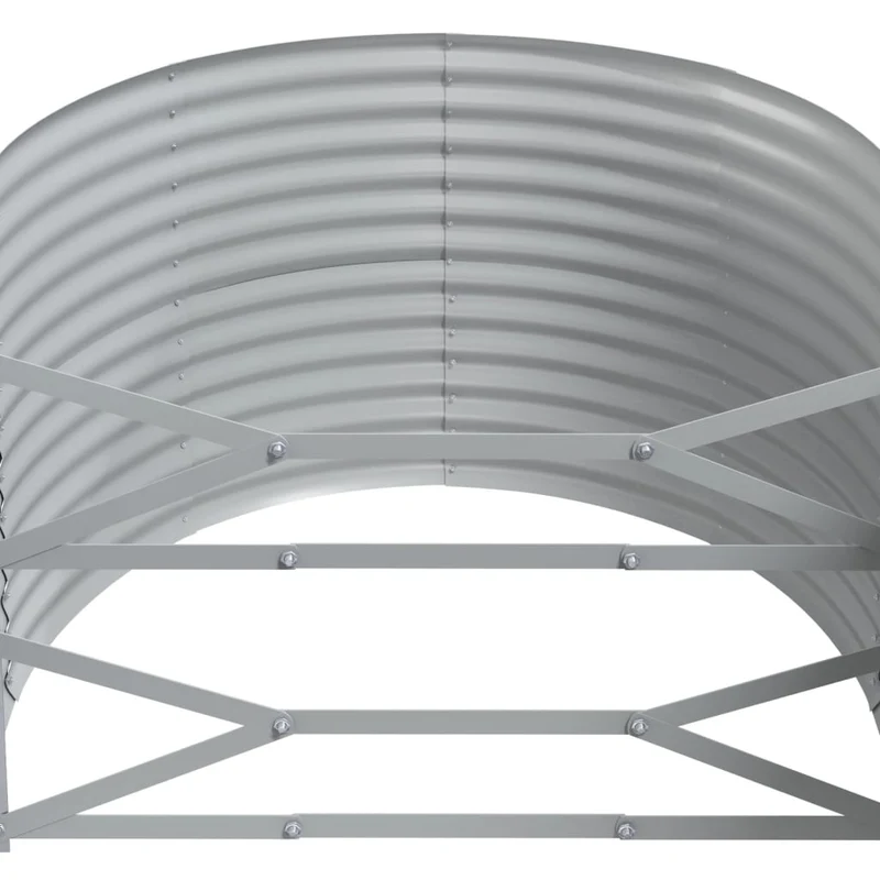Jardinera Arriate Acero Galvanizado Marrón 175x100x68cm