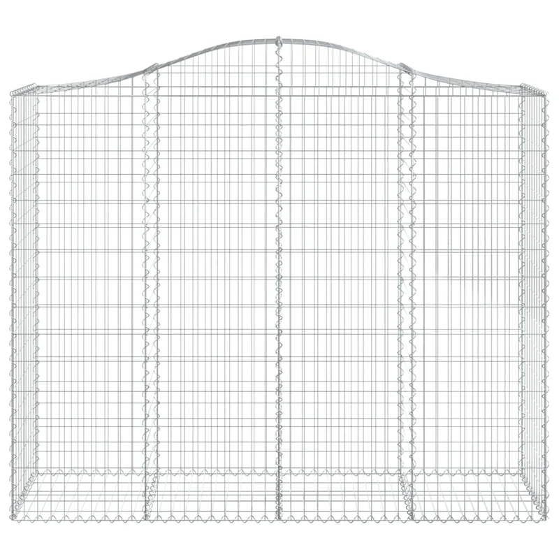 Cestas Gaviones 14 Uds Forma De Arco Hierro 200x50x160/180 Cm
