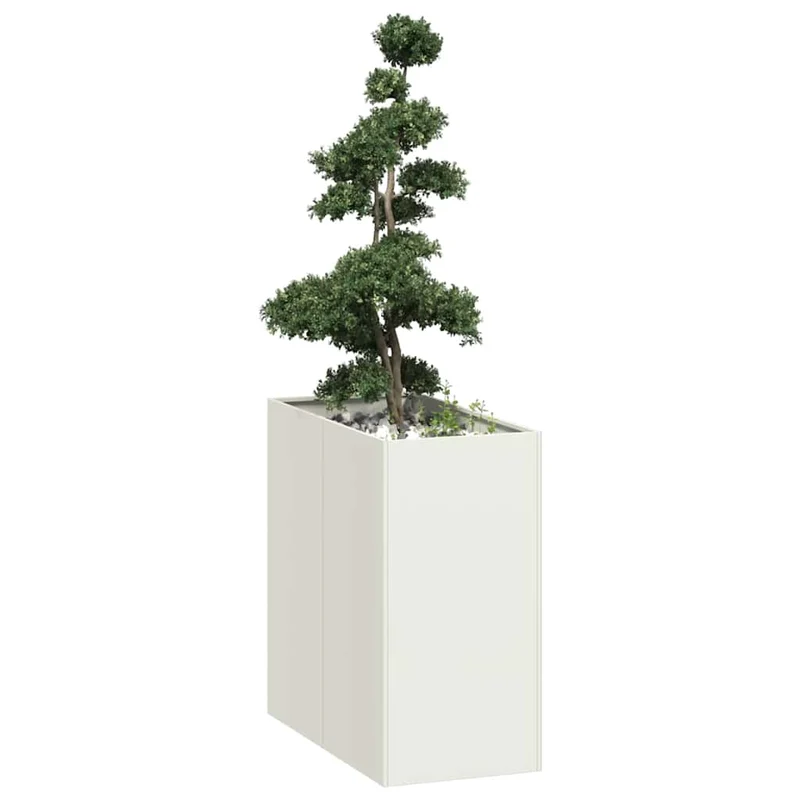 Jardinera Acero Blanco 40x80x80 Cm