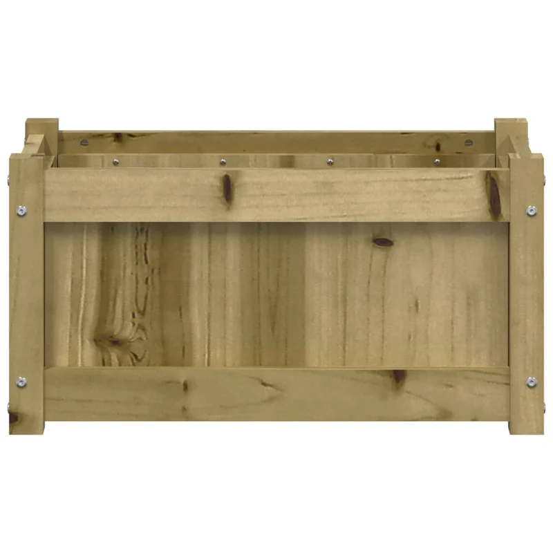 Jardinera De Madera De Pino Impregnada 60x31x31 Cm