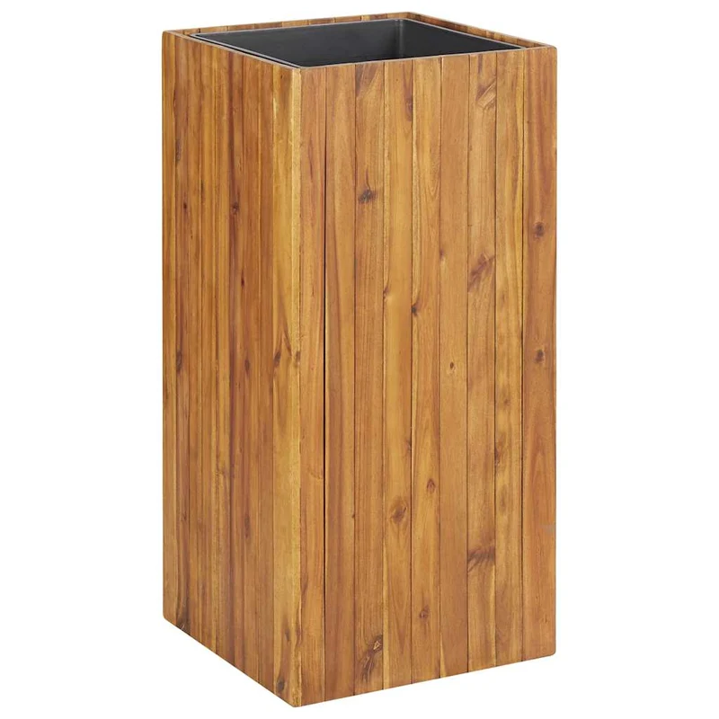 Arriate De Madera Maciza De Acacia 43,5x43,5x90 Cm