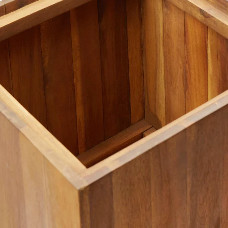 Arriate De Madera Maciza De Acacia 43,5x43,5x90 Cm