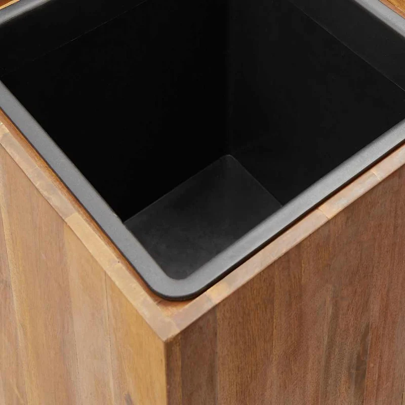 Arriate De Madera Maciza De Acacia 43,5x43,5x90 Cm