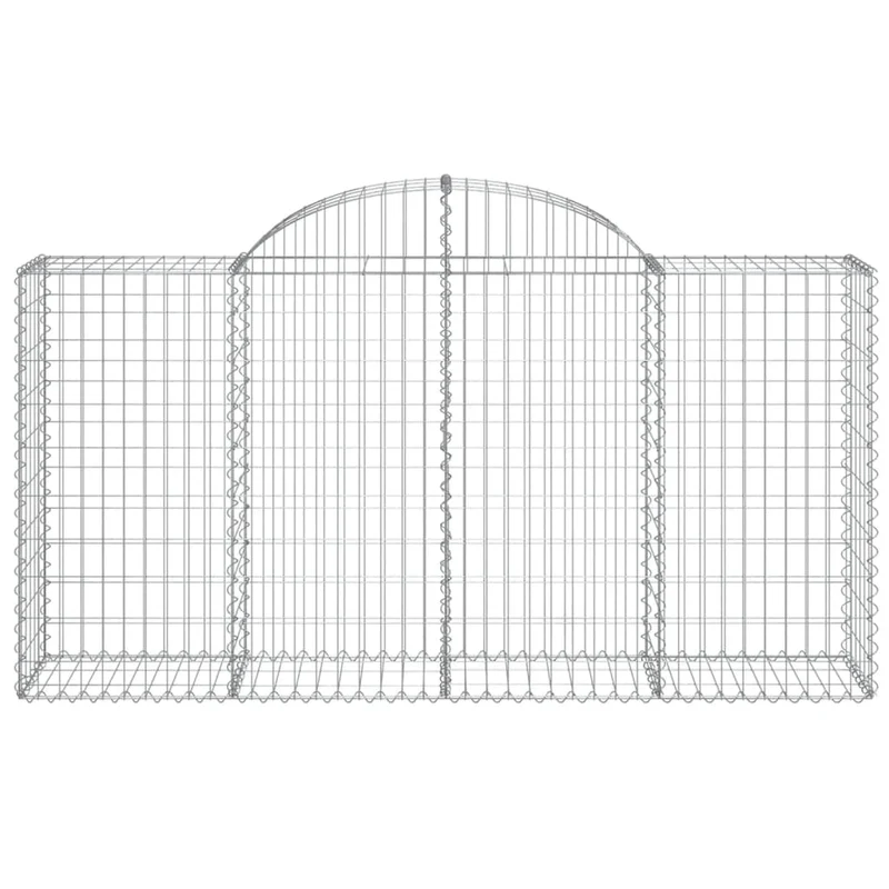 Cestas De Gaviones 30 Uds Forma De Arco Hierro 200x50x100/120cm