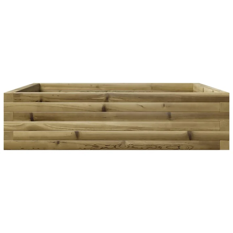 Jardinera De Madera De Pino Impregnada 90x90x23 Cm
