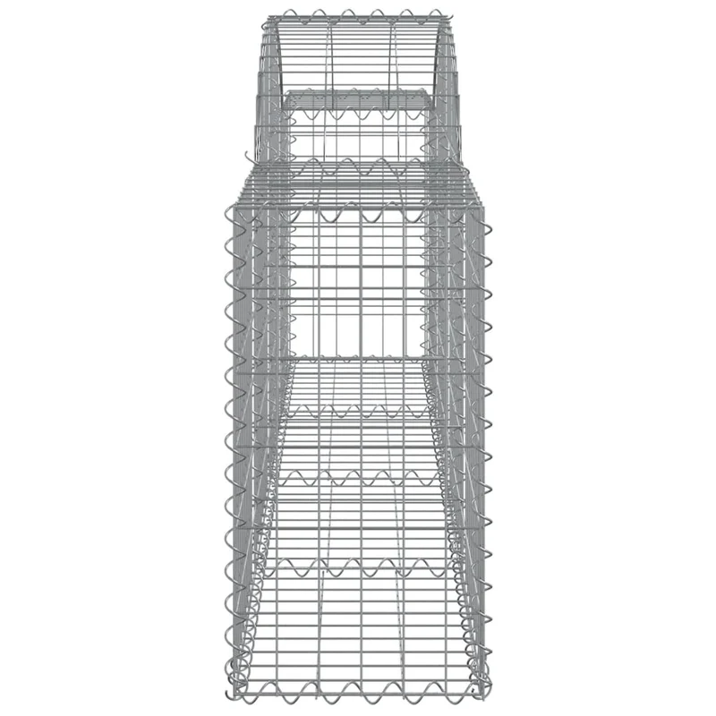 Cestas De Gaviones 20 Uds Forma De Arco Hierro 200x30x60/80 Cm