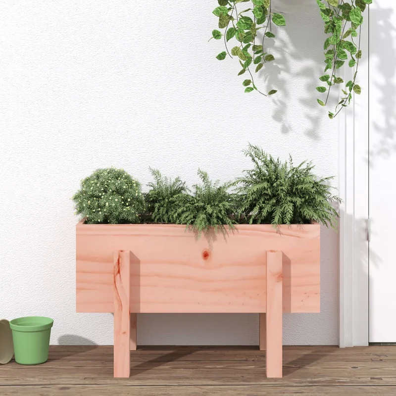 Jardinera Madera Maciza De Abeto Douglas 62x30x38 Cm