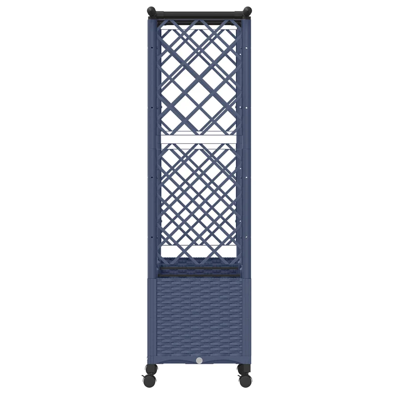 Cama Elevada Con Trellis Y Techo Gris 162,5 X 40 X 142 Cm Pp