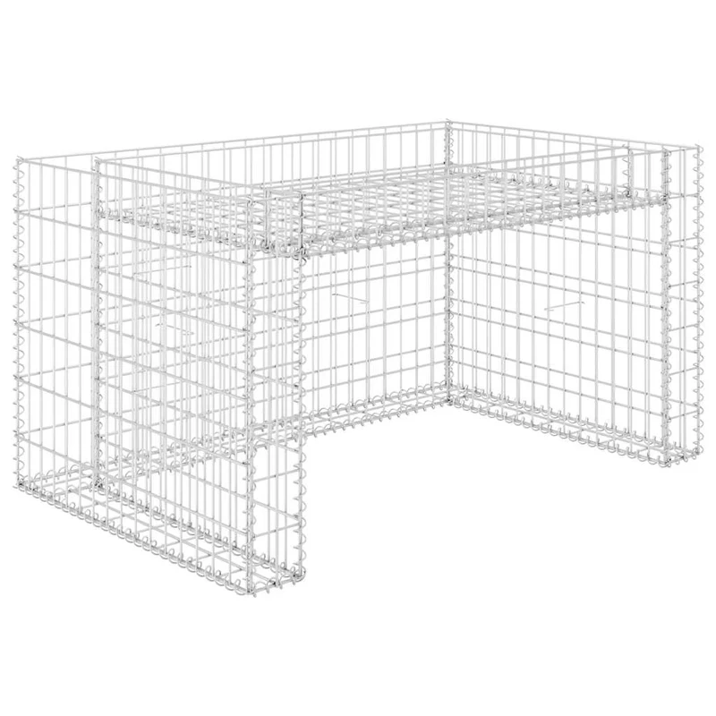 Cobertizo De Cortacésped Con Arriate Alambre Acero 110x80x60 Cm
