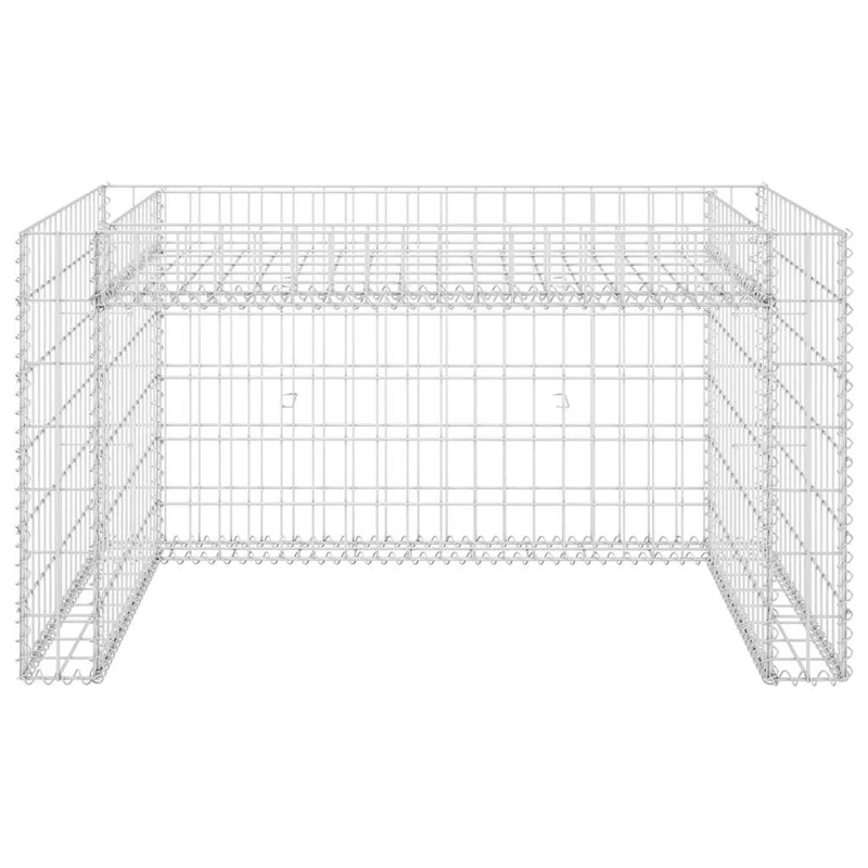 Cobertizo De Cortacésped Con Arriate Alambre Acero 110x80x60 Cm