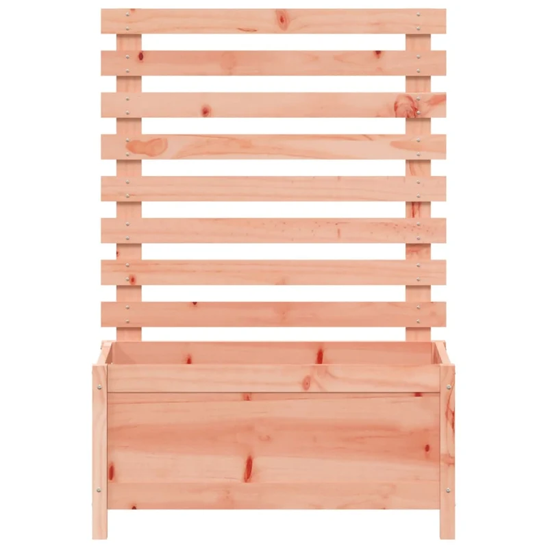 Jardinera Con Estantería Madera Maciza Douglas 79x39,5x114 Cm