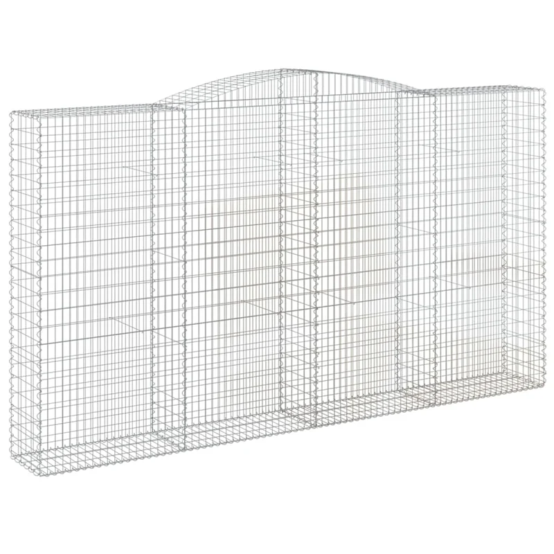 Cestas De Gaviones 10 Uds Forma De Arco Hierro 400x50x220/240cm